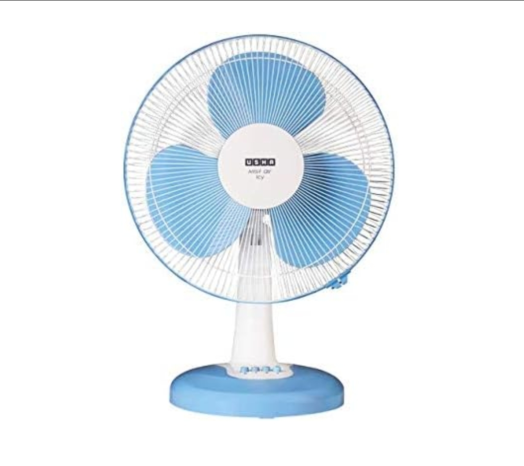 Usha Mist air ICY 400mm Table Fan Blue Pack of 1